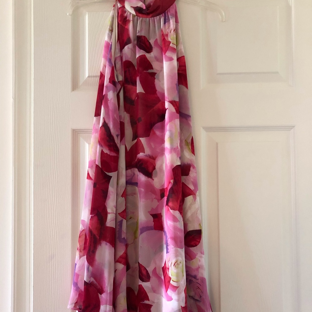 🆕 Eliza J Pink Floral Halter Mini